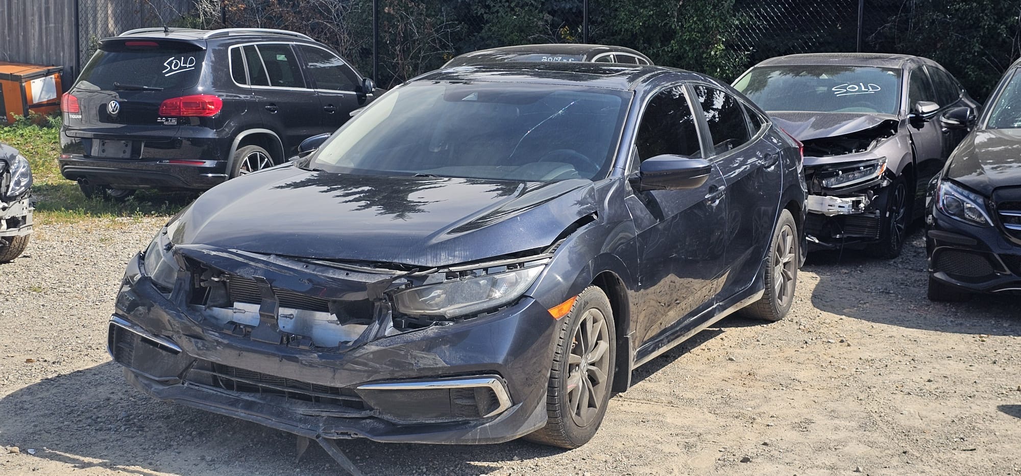 2020 Honda Civic EX                        $7,200