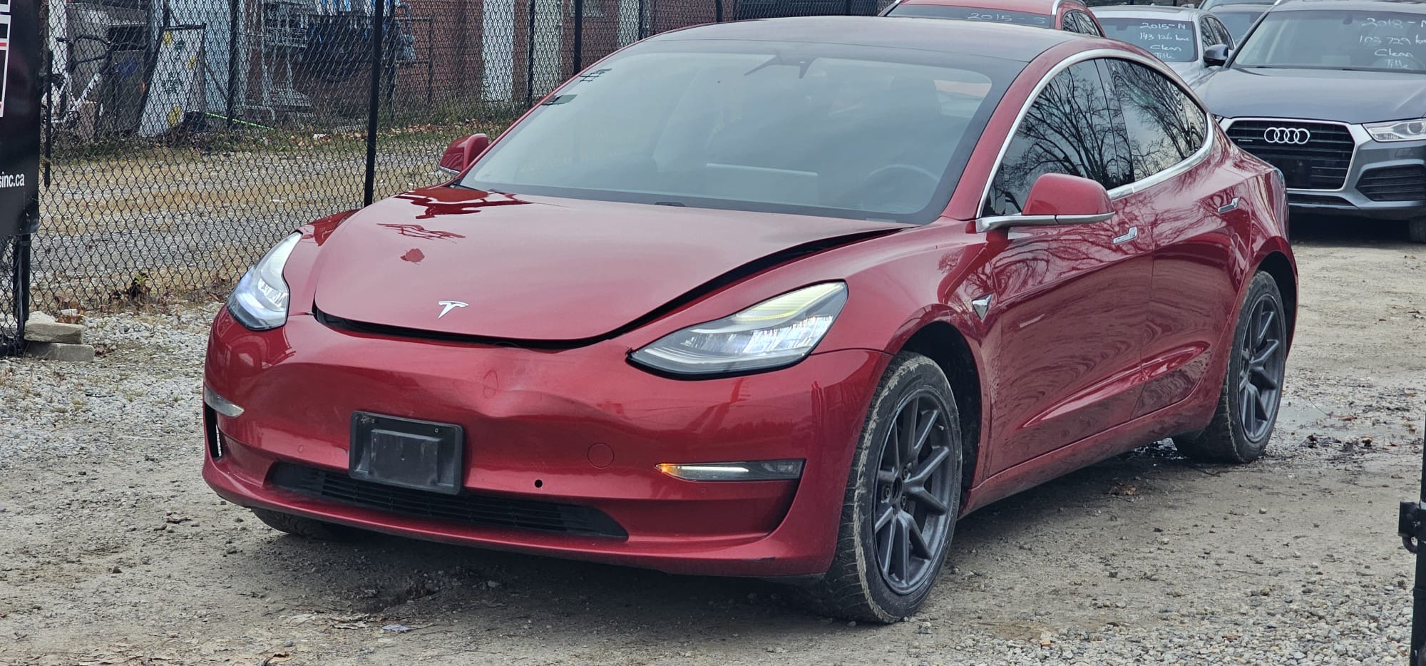2018 Tesla Model 3.                                                                       $12,300