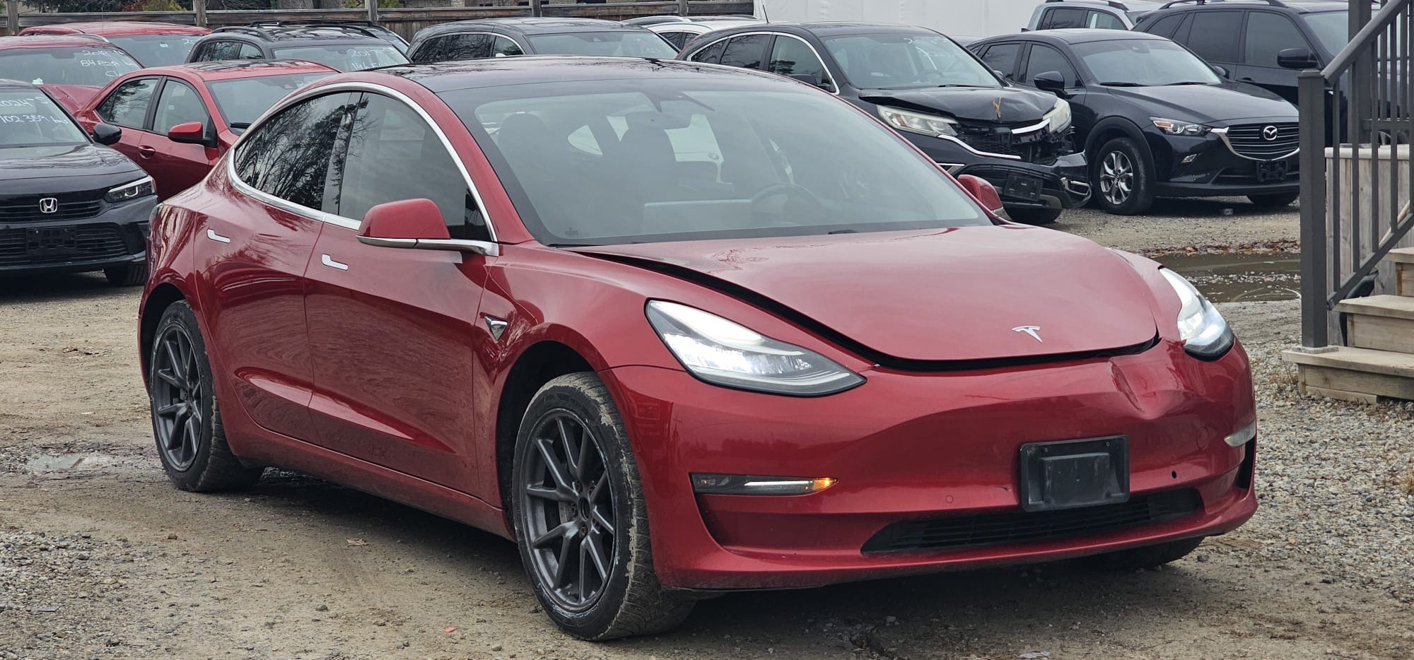 2018 Tesla Model 3.                                                                       $12,300