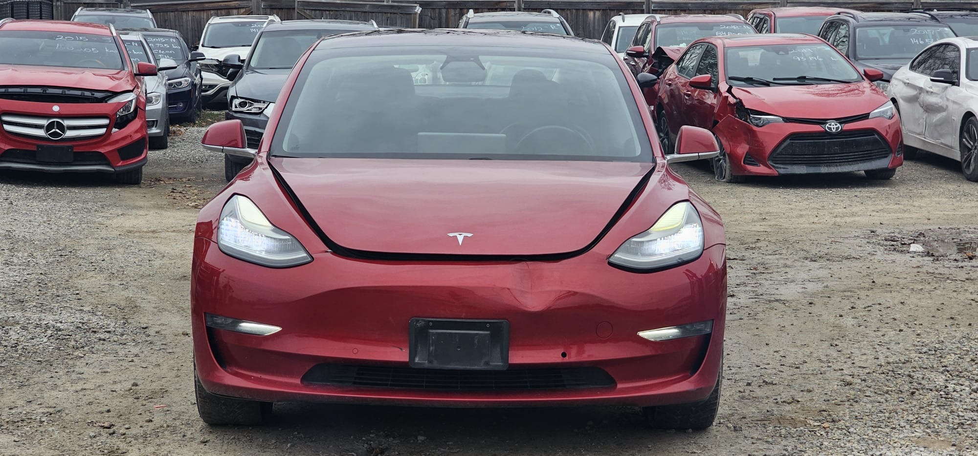 2018 Tesla Model 3.                                                                       $12,300